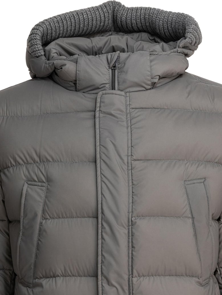 grey down jacket by Selfnex