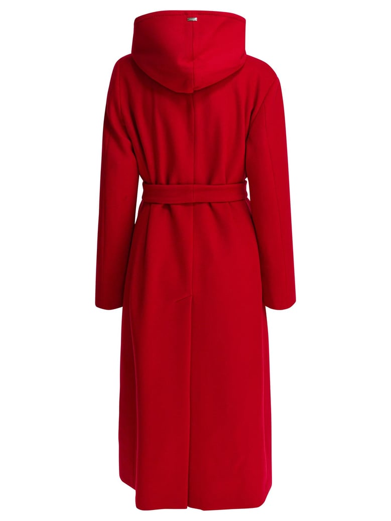red wool blend jacket by Selfnex