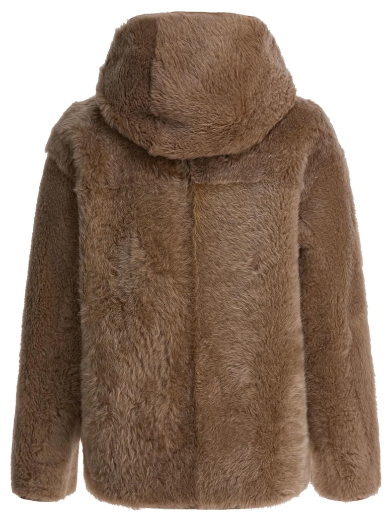 brown calfskin jacket by Selfnex