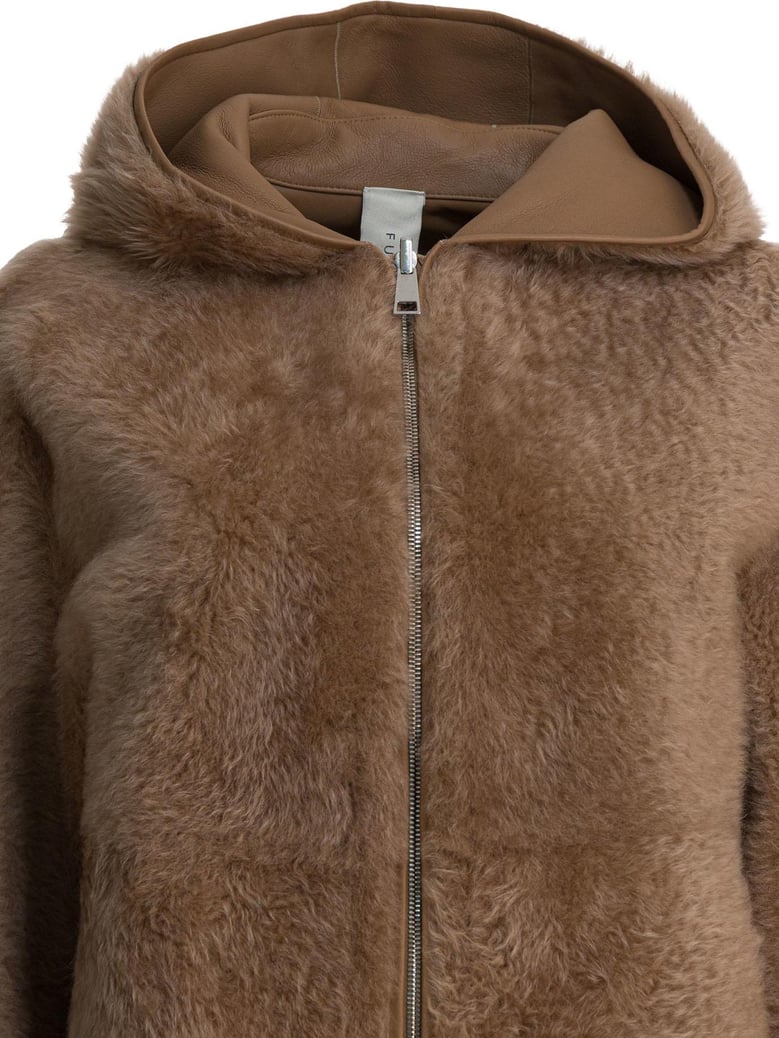 brown calfskin jacket by Selfnex