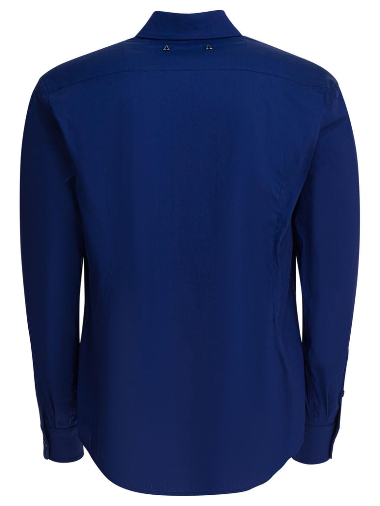 navy cotton blend shirt by Selfnex