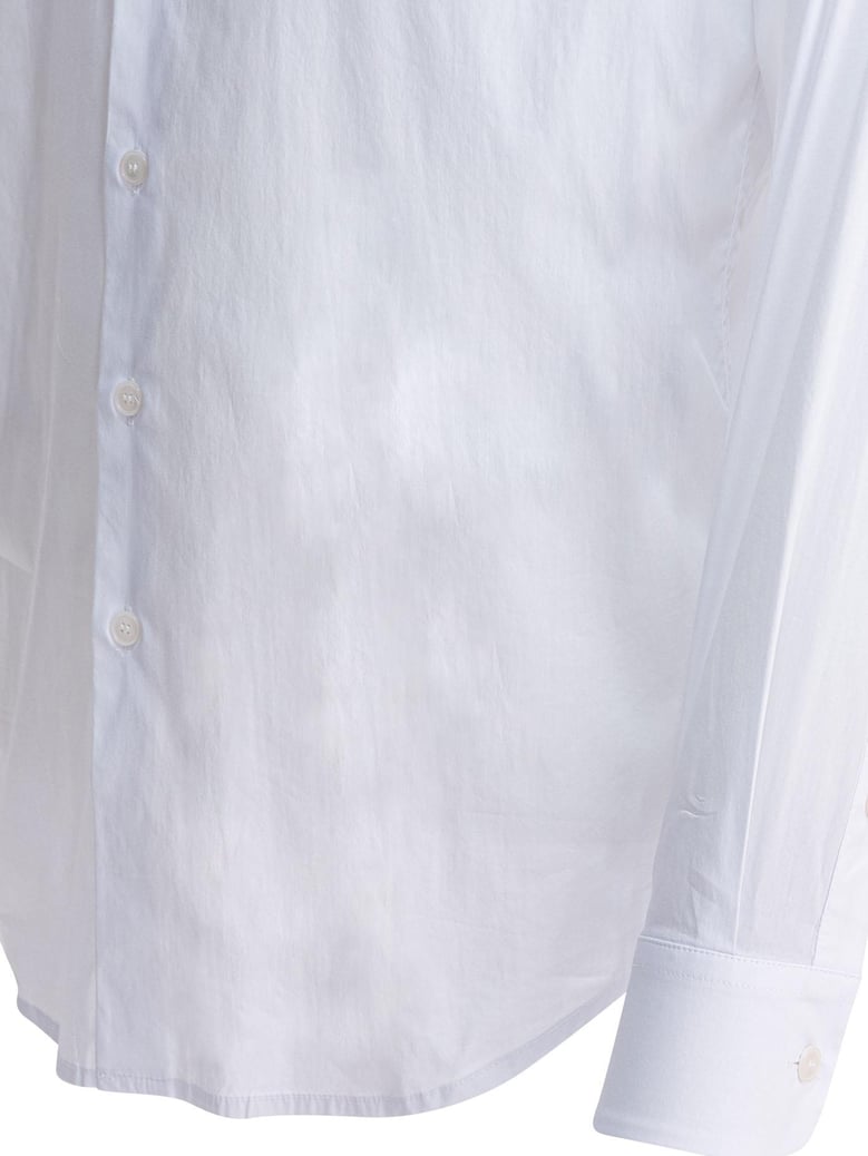white cotton blend shirt by Selfnex