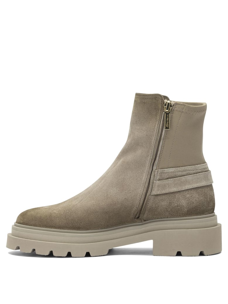 brown suede ankle boots by Selfnex
