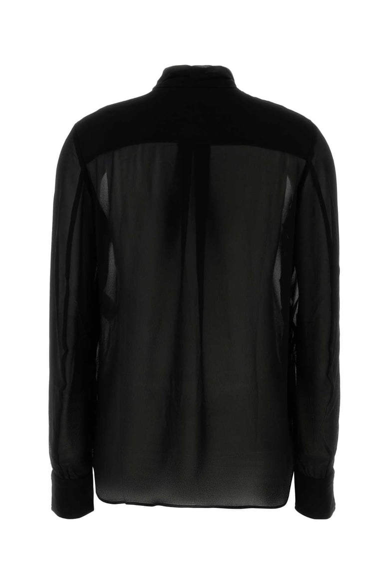 black crepe elaura blouse by Selfnex
