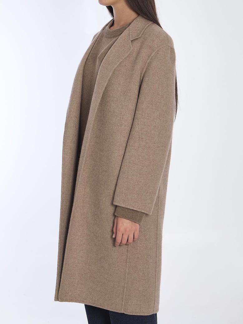 cappuccino cashmere blend fedra coat by Selfnex