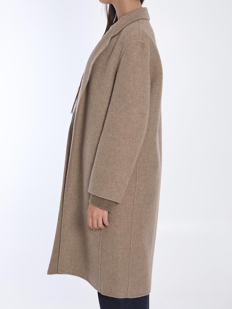 cappuccino cashmere blend fedra coat by Selfnex