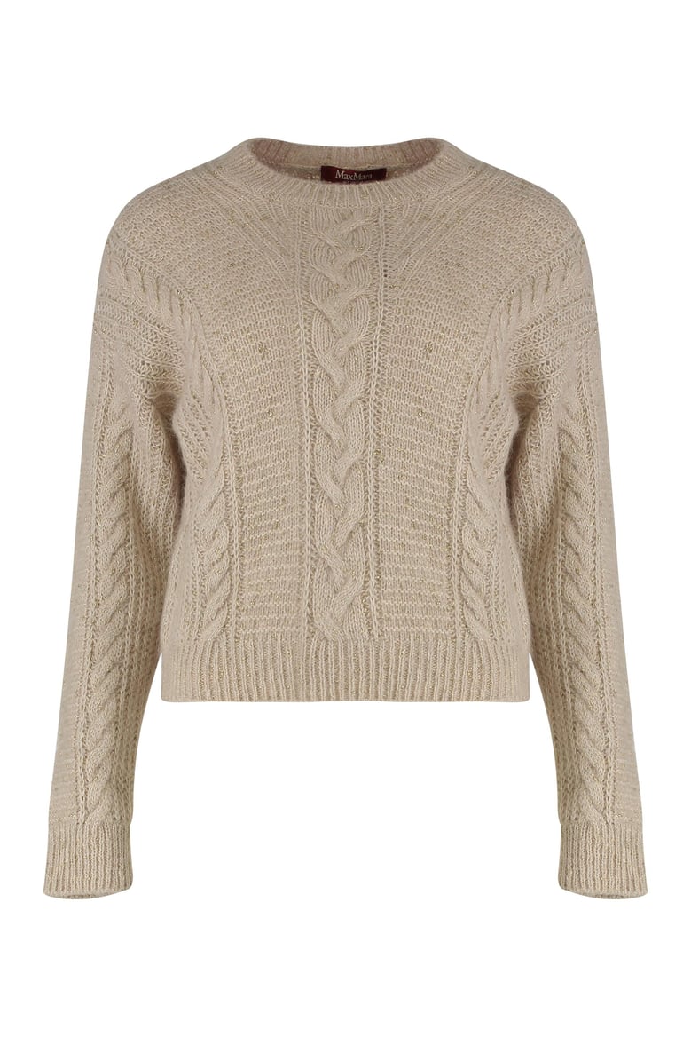 boxy sweater in blended alpaca by Selfnex