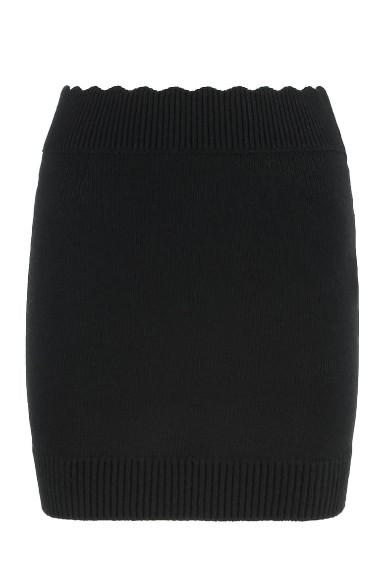 knit mini skirt made of wool and cashmere by Selfnex