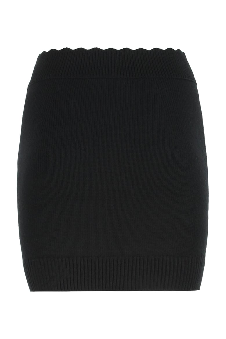 knit mini skirt made of wool and cashmere by Selfnex