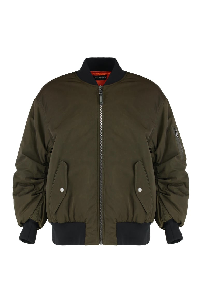 oversized bomber in nylon by Selfnex