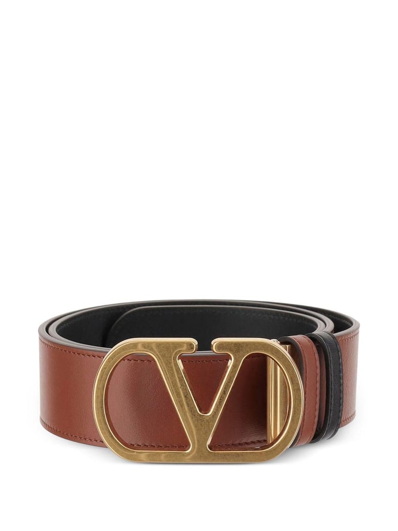 reversible belt vlogo signature in leather by Selfnex