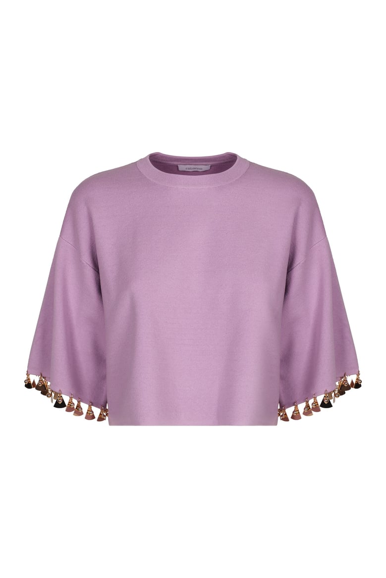 cotton blend crew-neck sweater by Selfnex