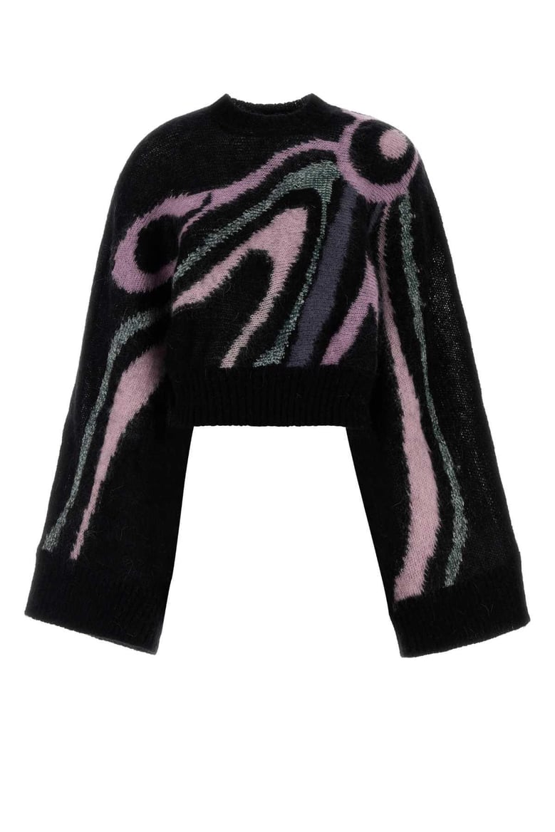 wool printed sweater by Selfnex