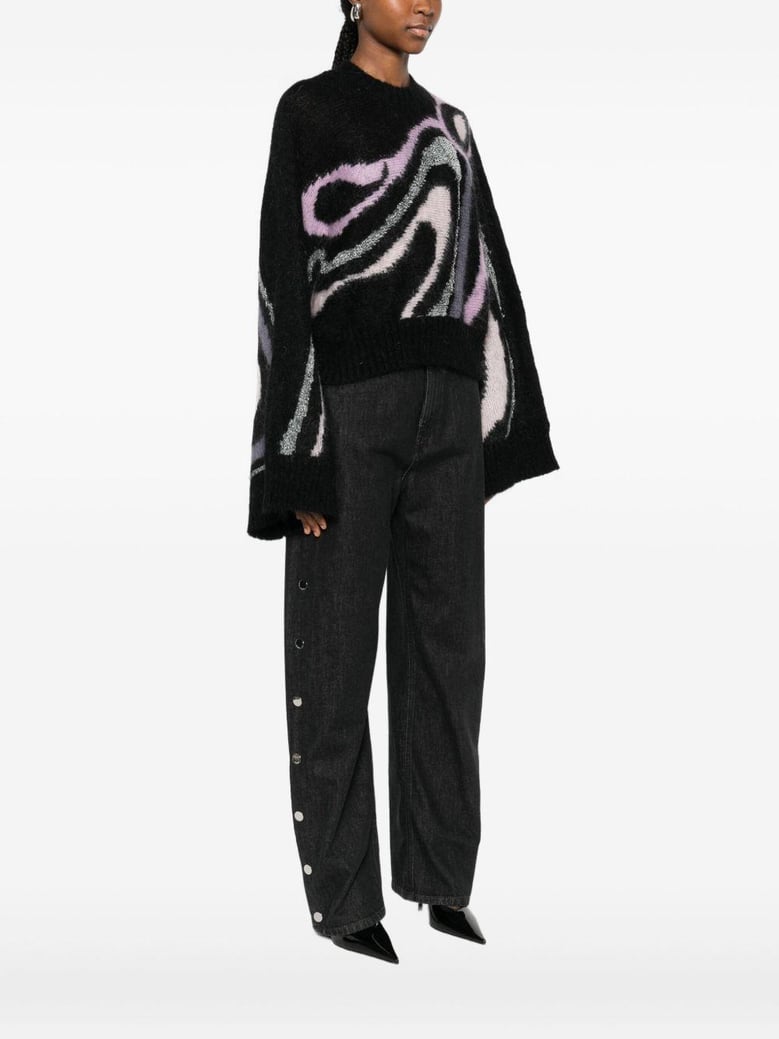wool printed sweater by Selfnex
