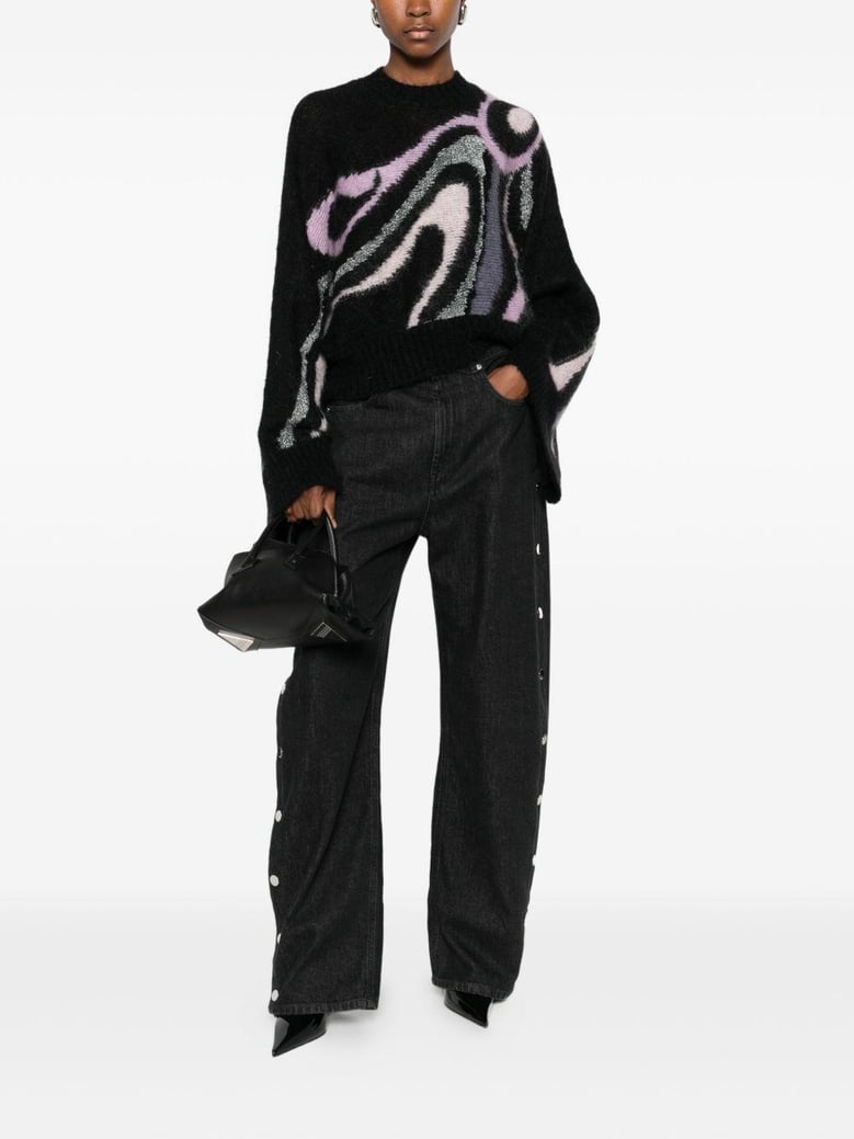 wool printed sweater by Selfnex