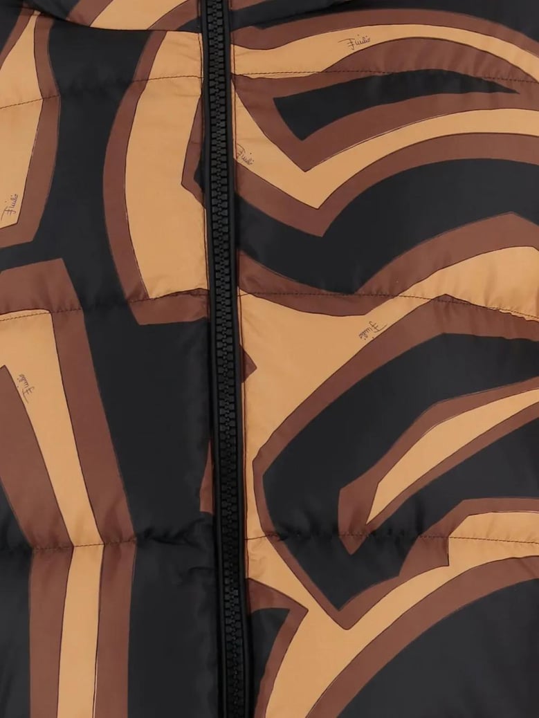 printed nylon down jacket by Selfnex
