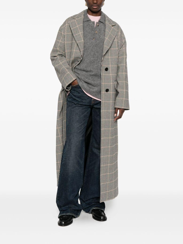 wool single-breasted coat by Selfnex