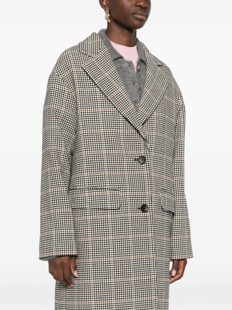 wool single-breasted coat by Selfnex