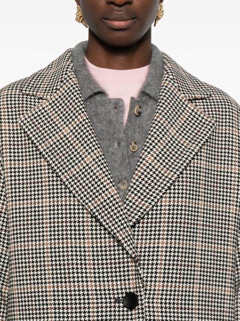 wool single-breasted coat by Selfnex