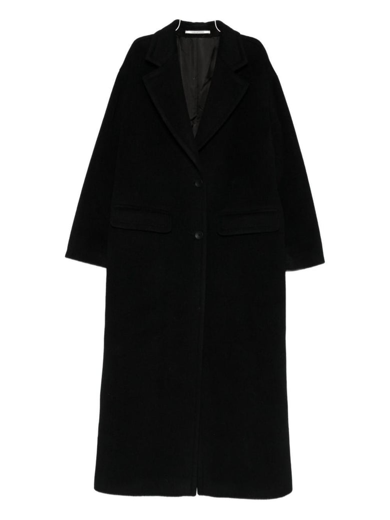 wool single-breasted coat by Selfnex