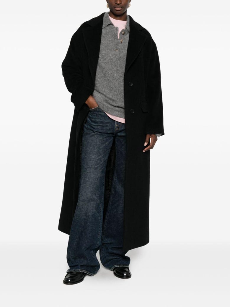 wool single-breasted coat by Selfnex