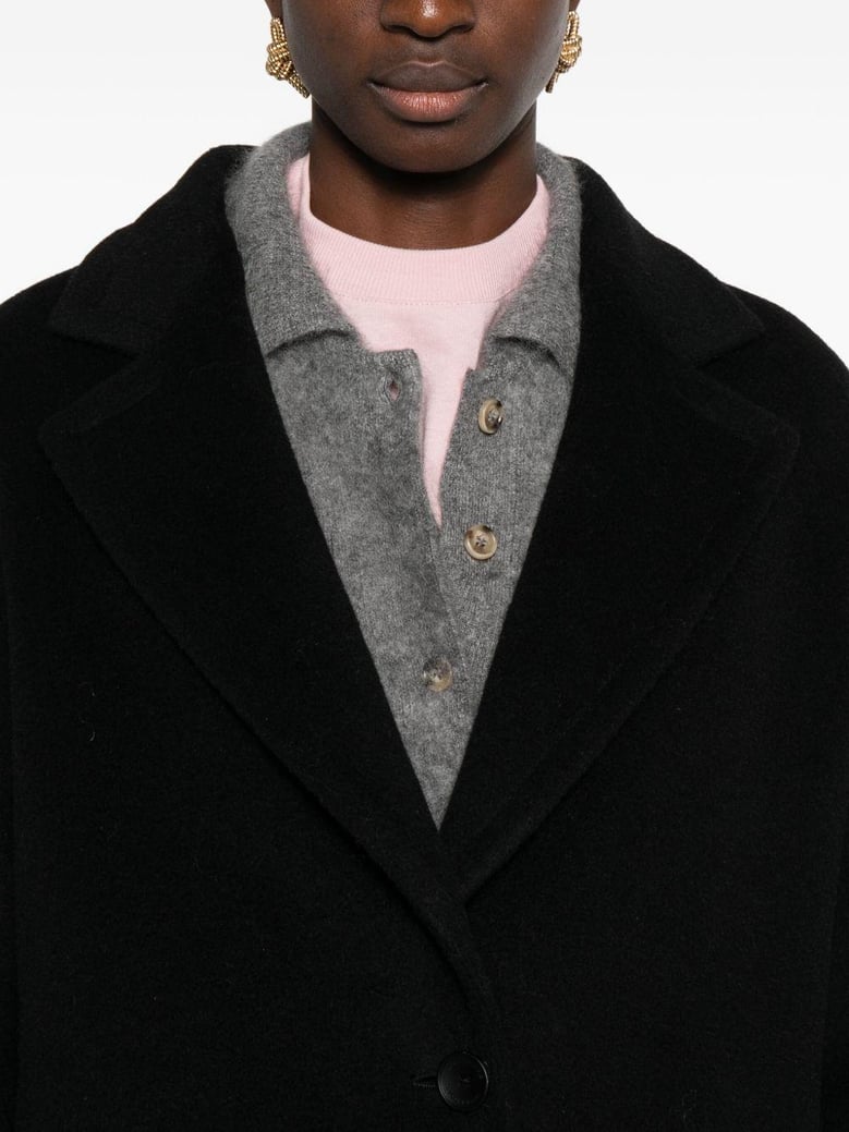 wool single-breasted coat by Selfnex