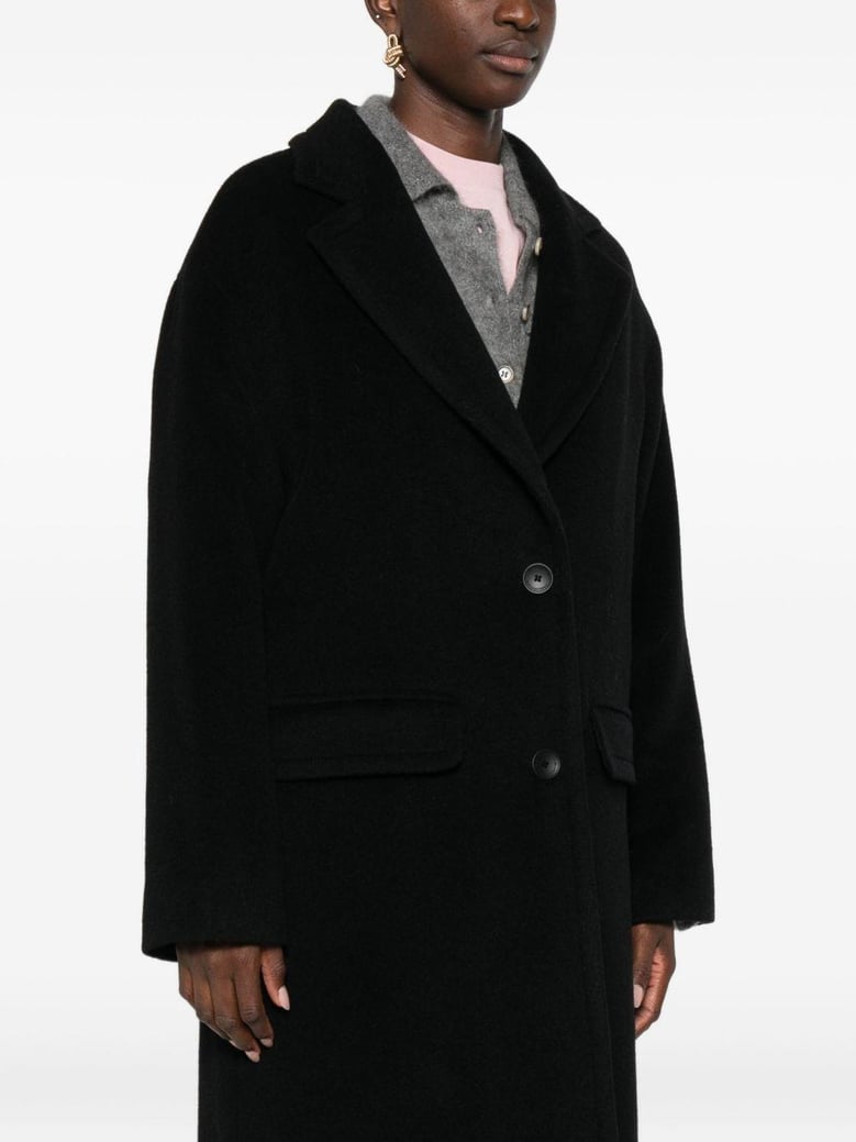 wool single-breasted coat by Selfnex