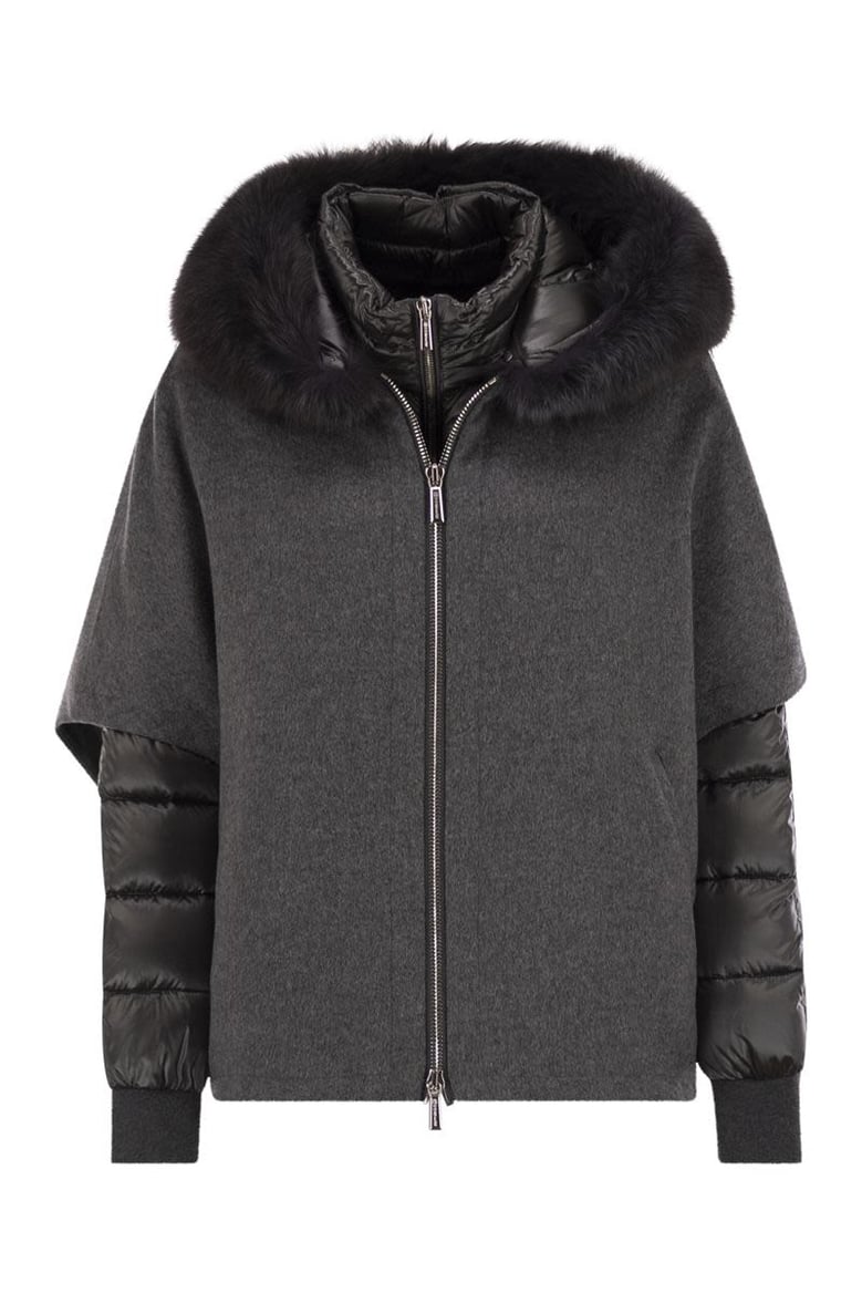 pegaso - down jacket with detachable hood by Selfnex