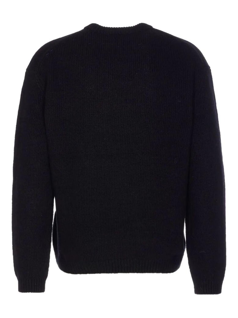 dressed fox intarsia wool jumper by Selfnex