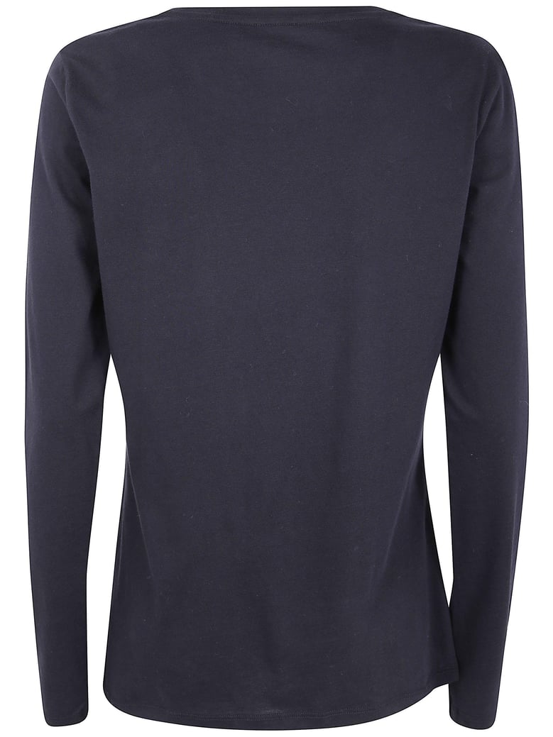 round neck long sleeve sweater by Selfnex
