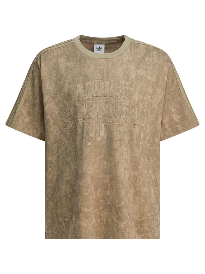 beige cotton t-shirt by Selfnex
