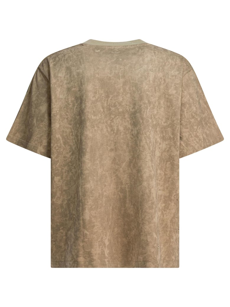 beige cotton t-shirt by Selfnex