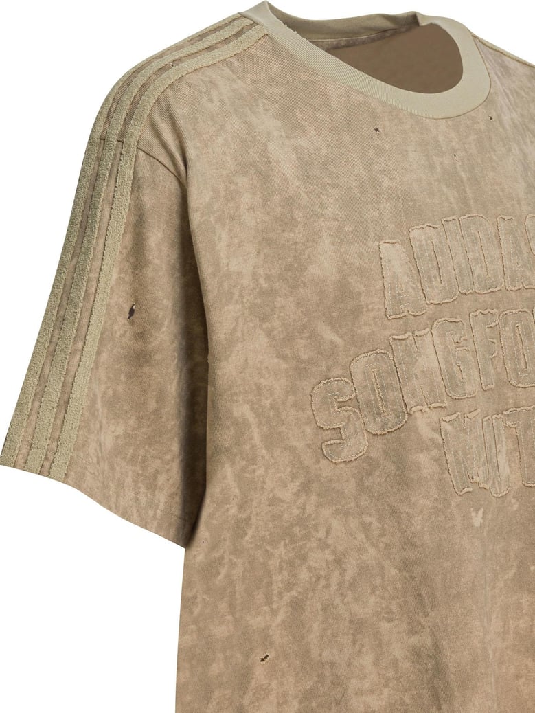 beige cotton t-shirt by Selfnex
