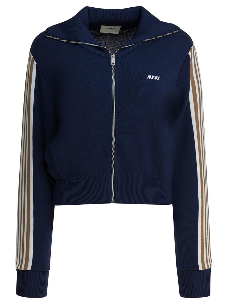 viscose blend zippered sweatshirt by Selfnex