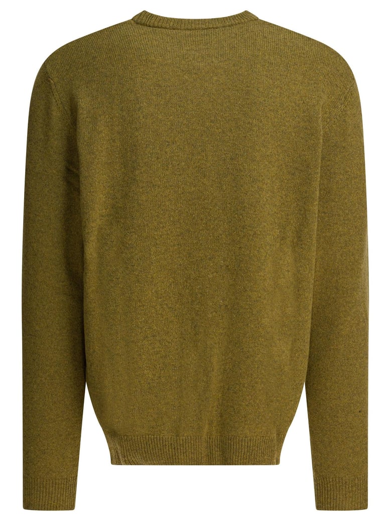 green wool blend knitwear by Selfnex