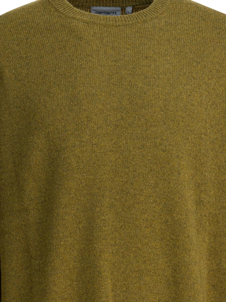 green wool blend knitwear by Selfnex