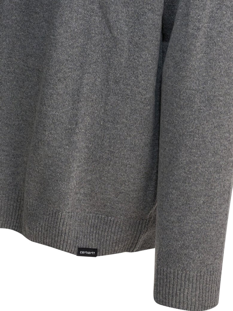 grey wool blend knitwear by Selfnex