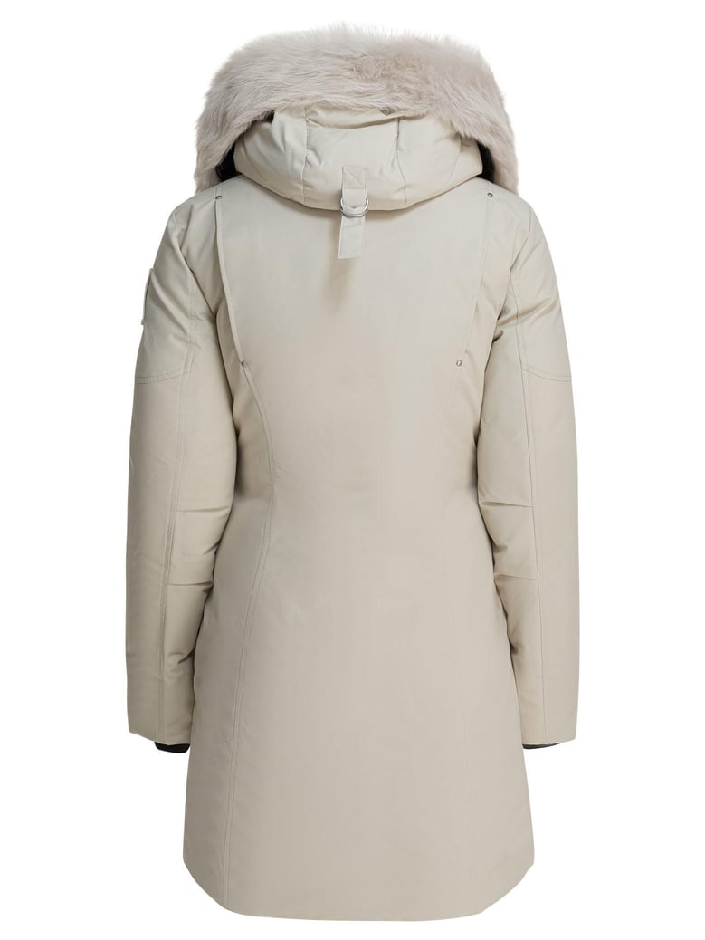 white recycled polyester down jacket by Selfnex