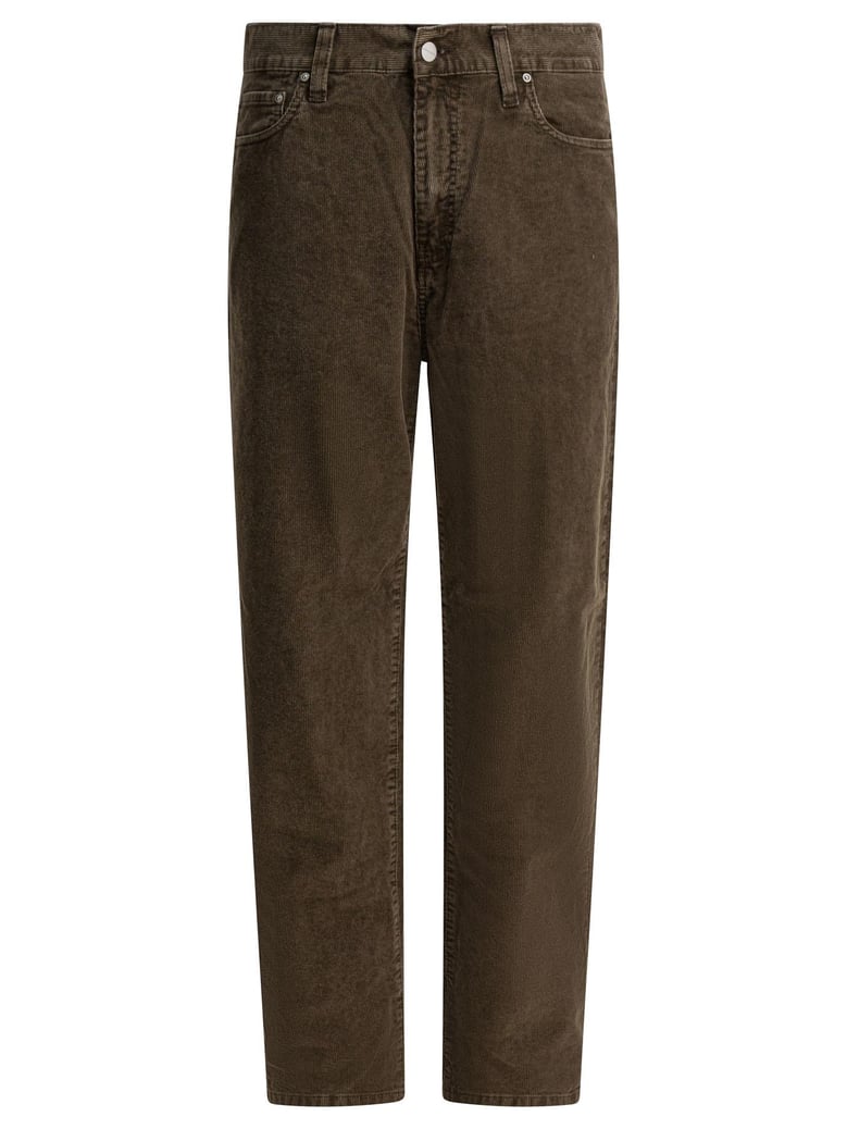 brown cotton trousers by Selfnex