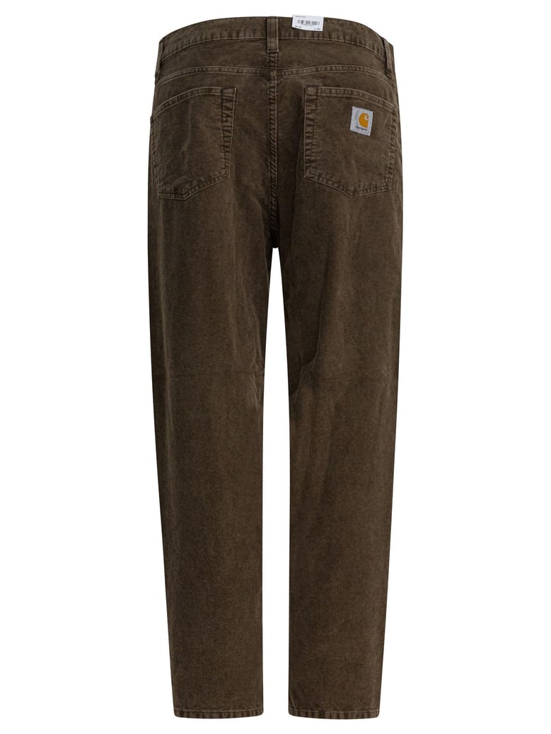 brown cotton trousers by Selfnex