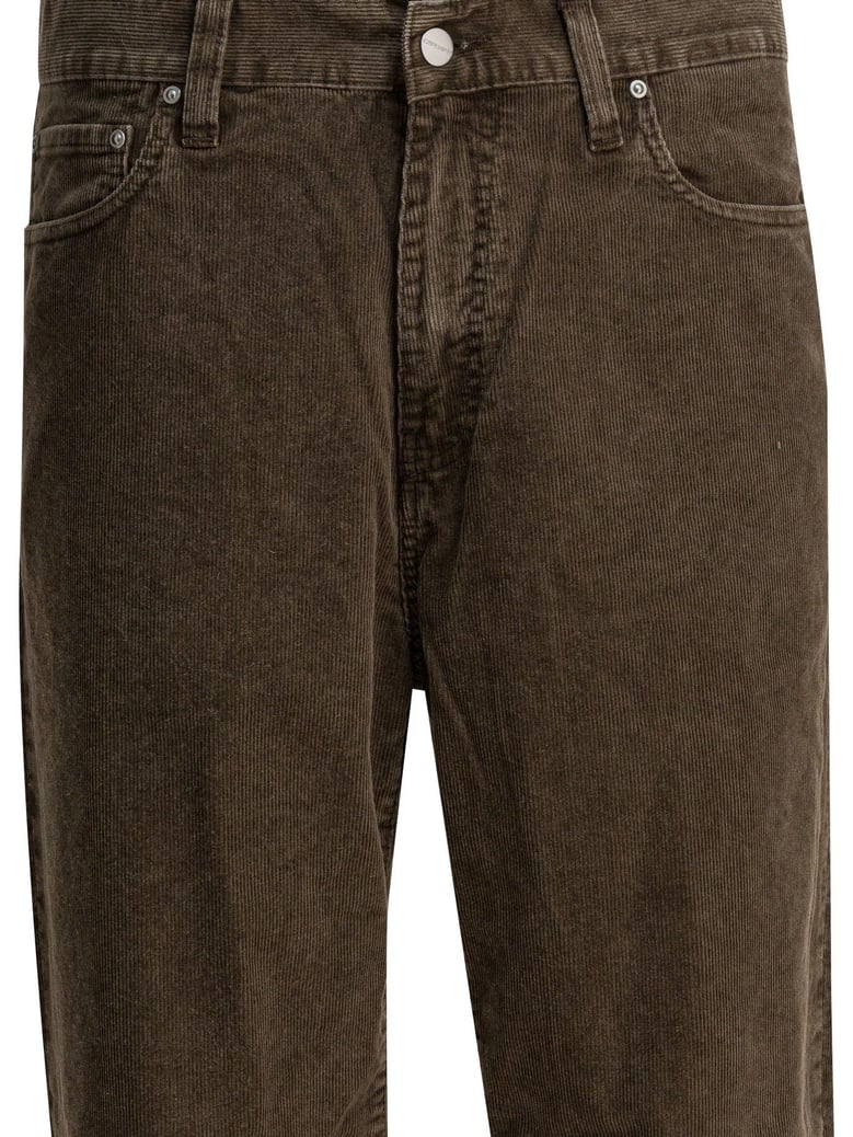 brown cotton trousers by Selfnex