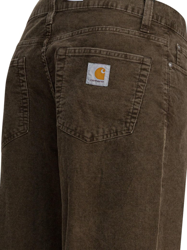 brown cotton trousers by Selfnex