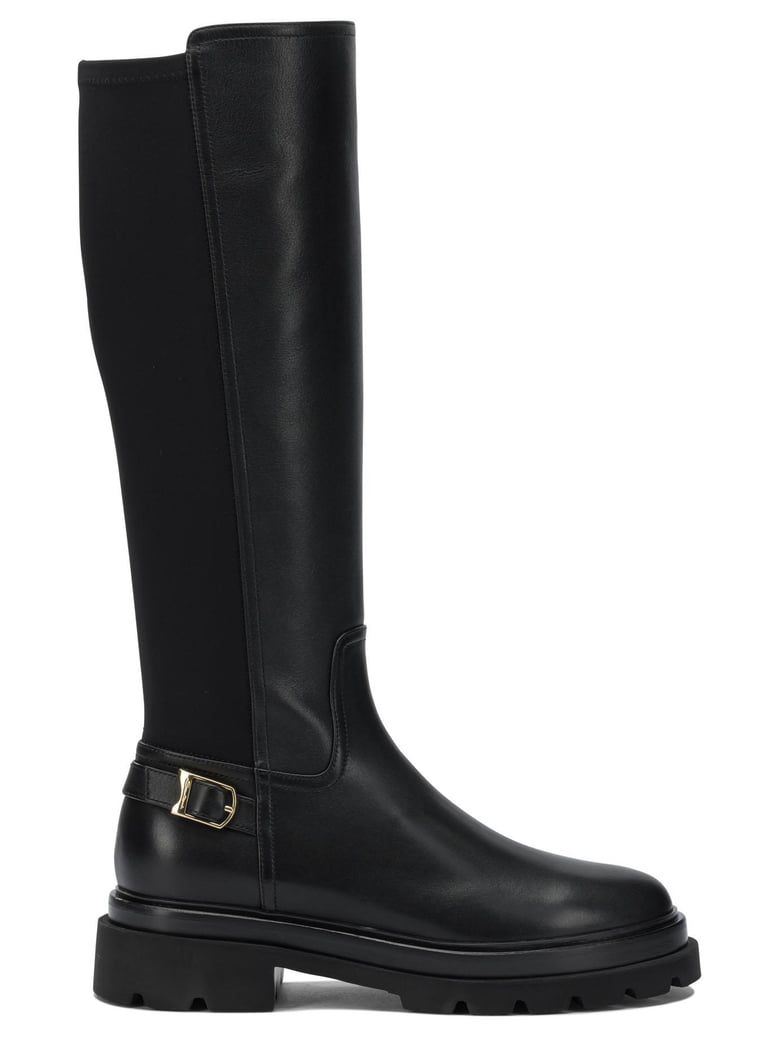 leather knee-high boots by Selfnex