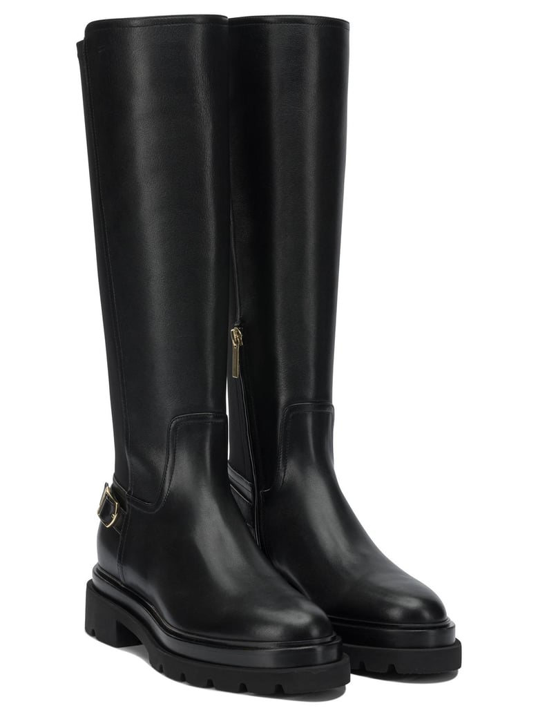 leather knee-high boots by Selfnex