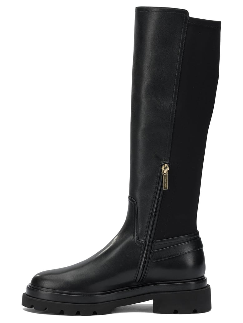 leather knee-high boots by Selfnex