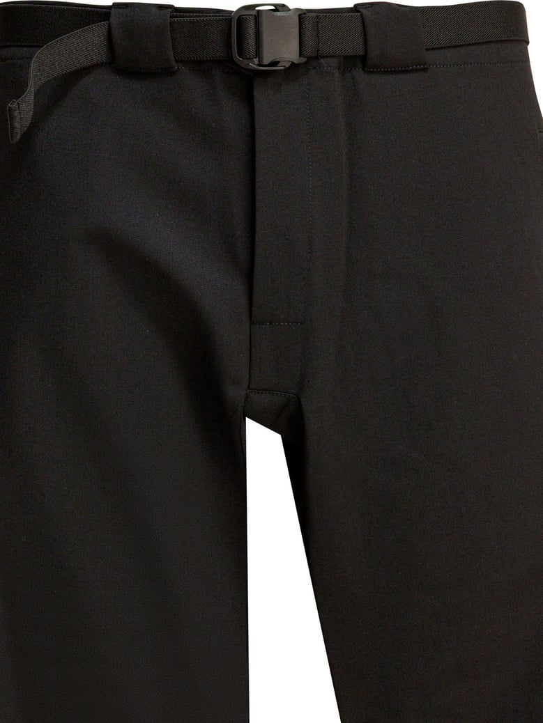 black wool blend trousers by Selfnex