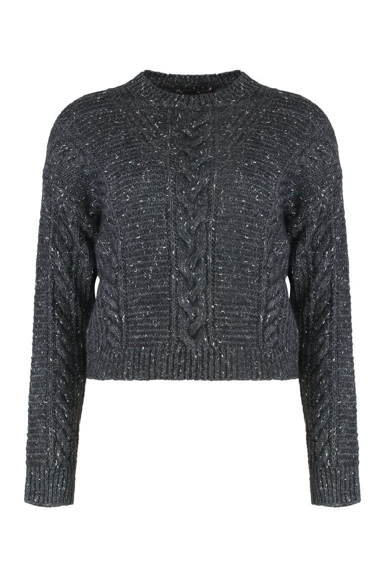 boxy sweater in alpaca blend by Selfnex