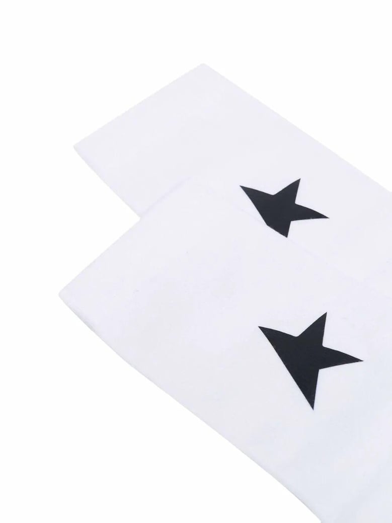 socks low rib back star by Selfnex
