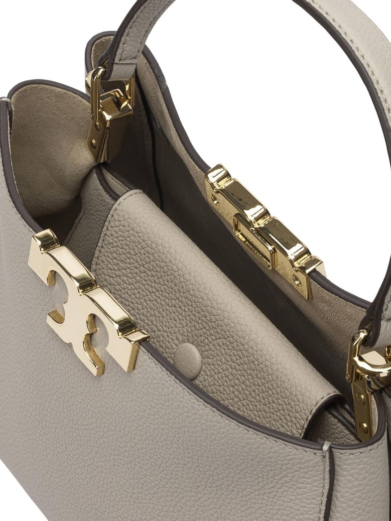 beige cow leather handbag by Selfnex