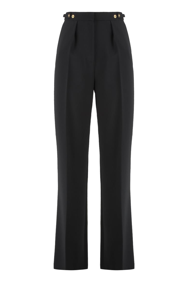trousers in crepe with jewelry accessory by Selfnex